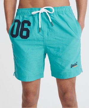 Superdry Water Polo Férfi Fürdőruha Világos Türkiz | SHTED9315